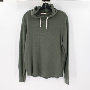Marine Layer Hoodie Mens Small Long Sleeve Thermal Box Waffle Knit Cotton Modal